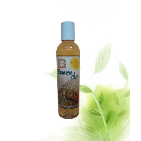 Shampoo para la Caída del Cabello con Romero y Chile
