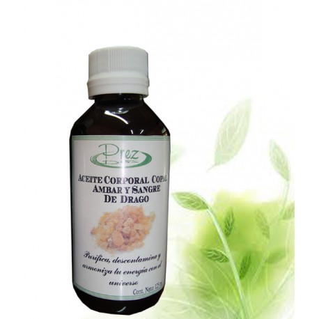 Aceite Corporal de Copal, Ambar y Sangre de Drago