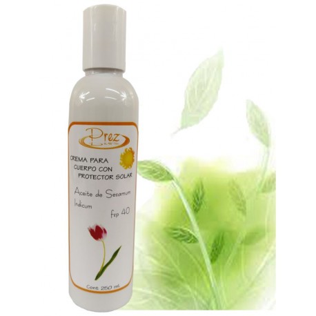 Crema para Cuerpo con Protector Solar